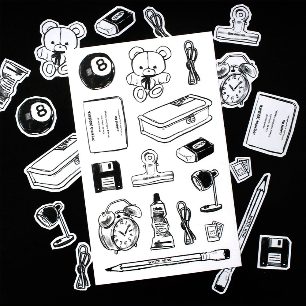 On the desk - After The Rain Object Drawing Sticker Set