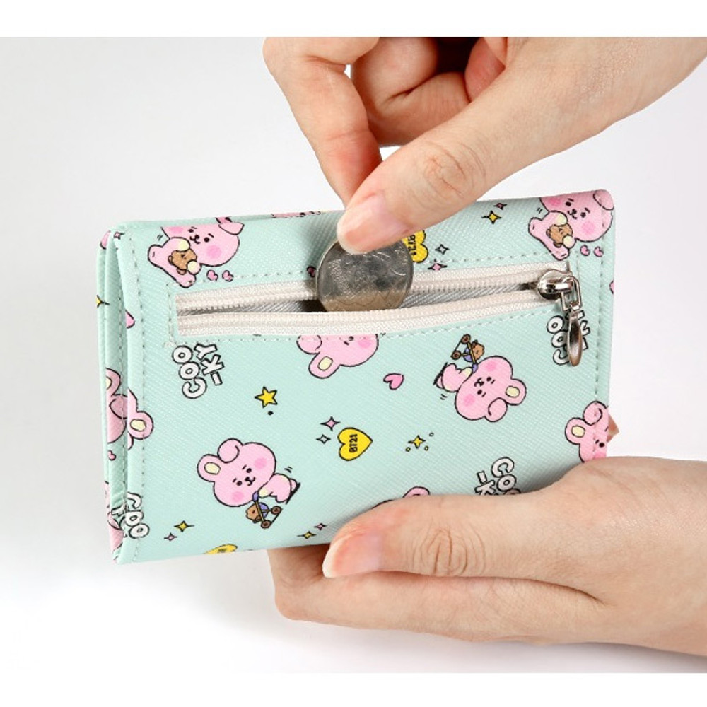 BT21 Little Buddy Baby Wallet with Neck Strap