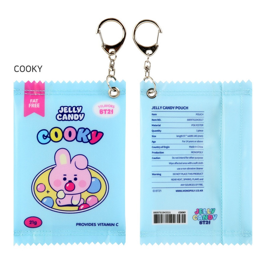 BT21 Jelly Candy Baby Snack Package Small Zipper Pouch