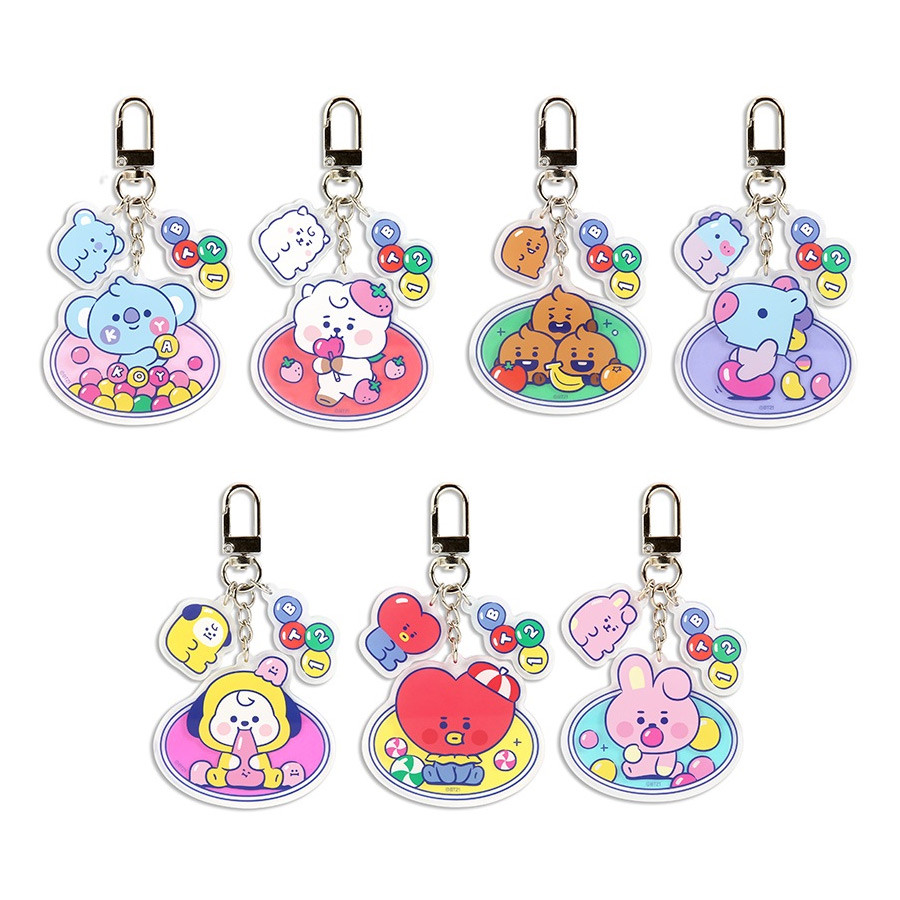 BT21 Jelly Candy Baby Acrylic Keyring - Fallindesign.com