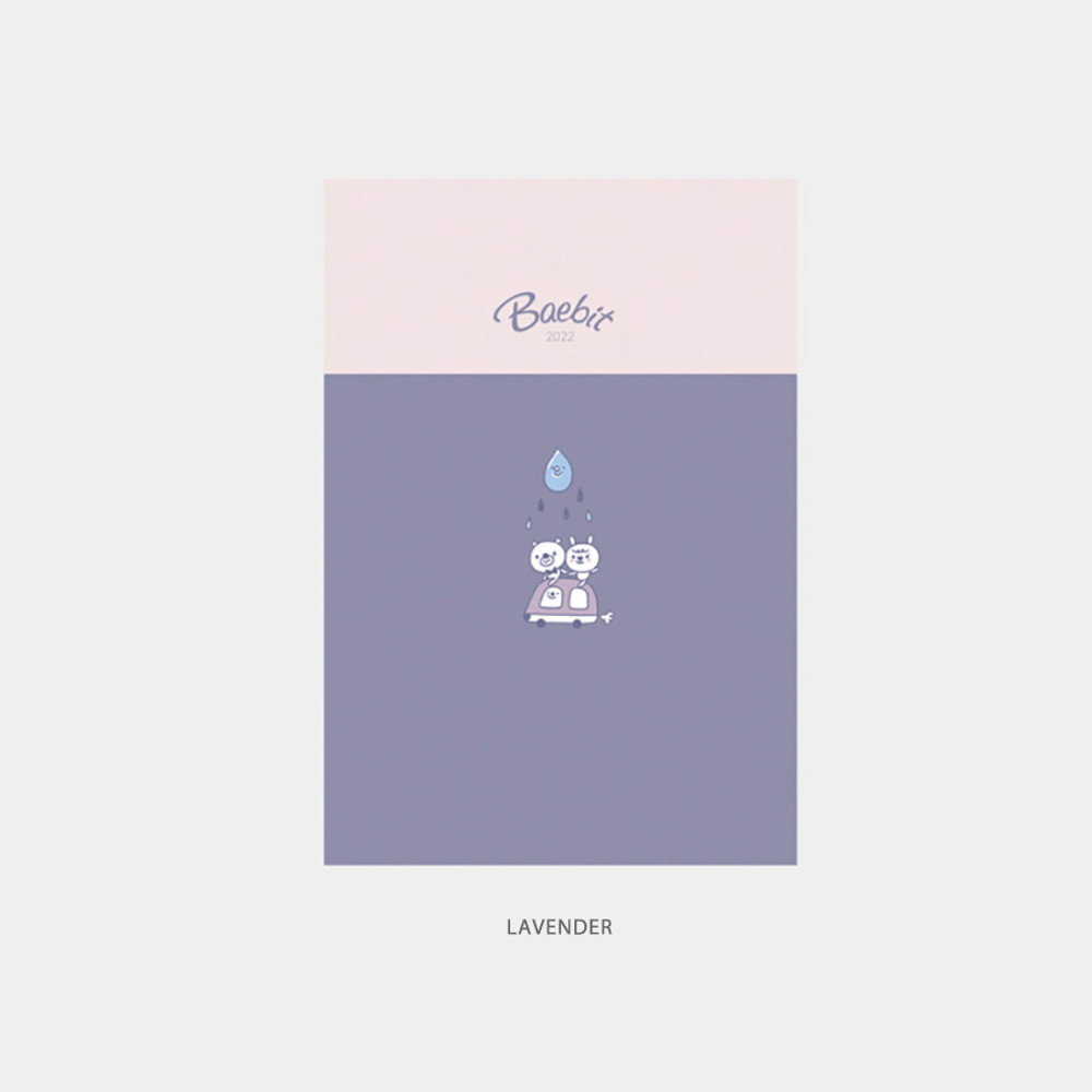 Lavender - 3AL 2022 Baebit Dated Weekly Diary Planner