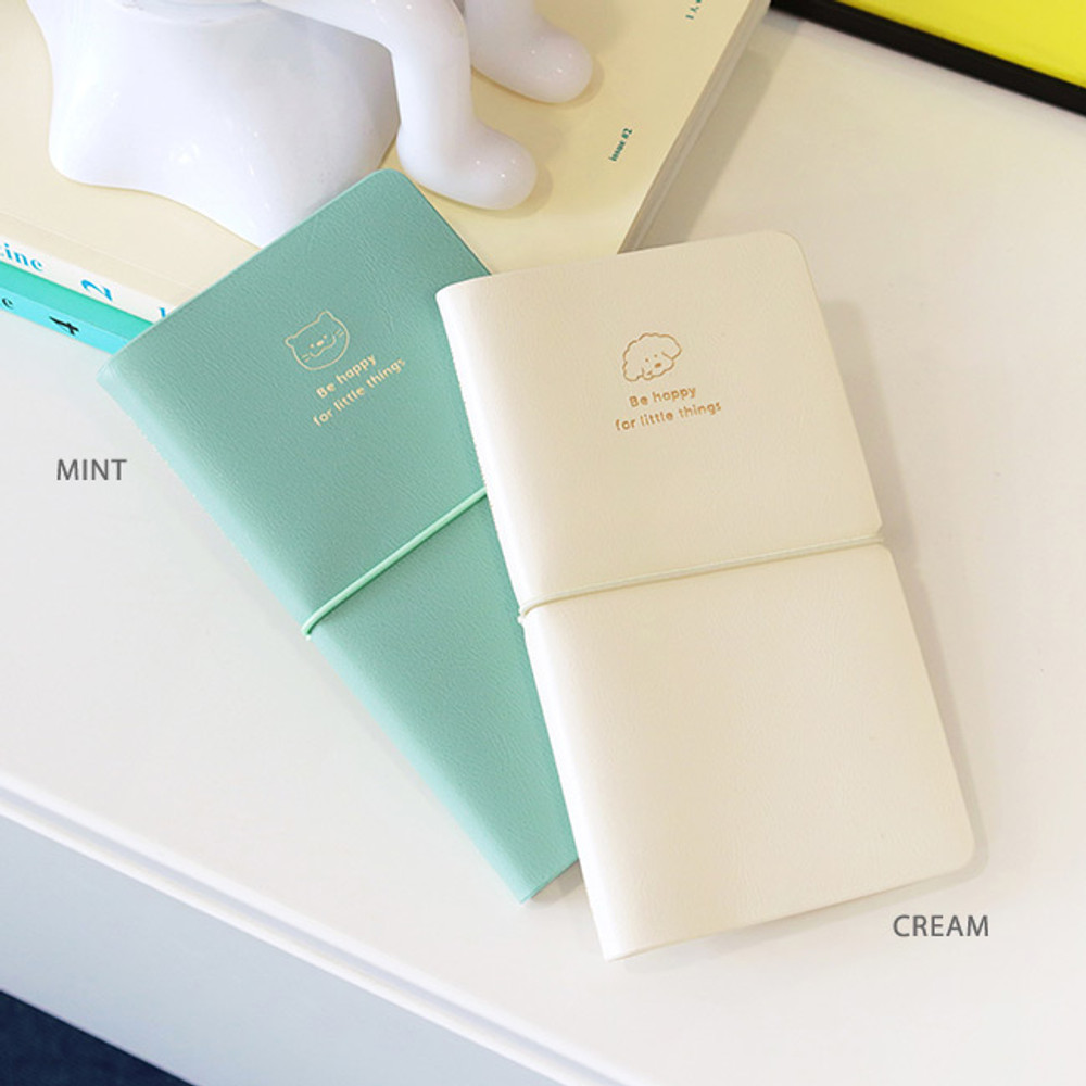 mint and cream - 2022 Be Happy for Little Things Slim Dated Weekly Diary