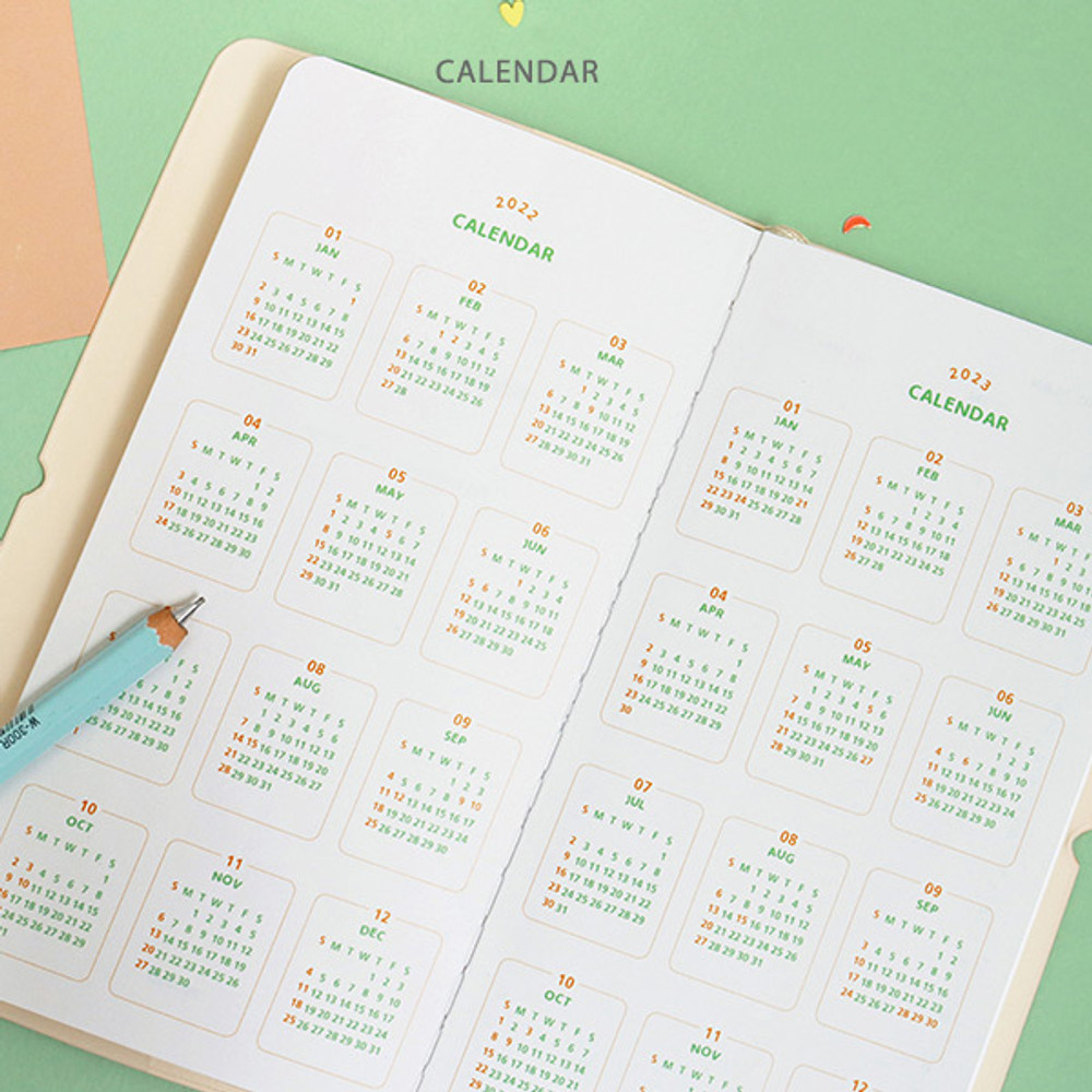Calendar - 2022 Be Happy for Little Things Slim Dated Weekly Diary
