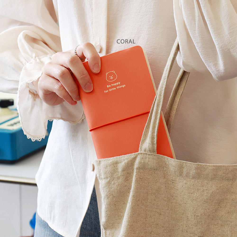 Coral - 2022 Be Happy for Little Things Slim Dated Weekly Diary