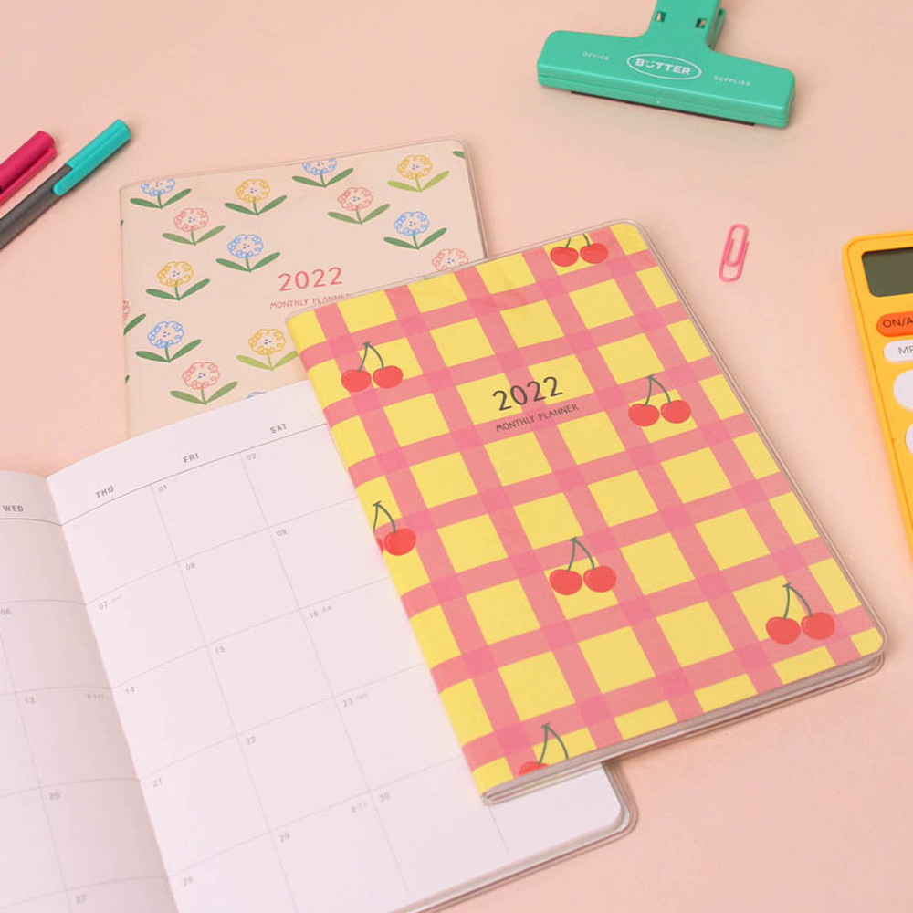 O-check 2022 Happy Day B6 Dated Monthly Diary Planner