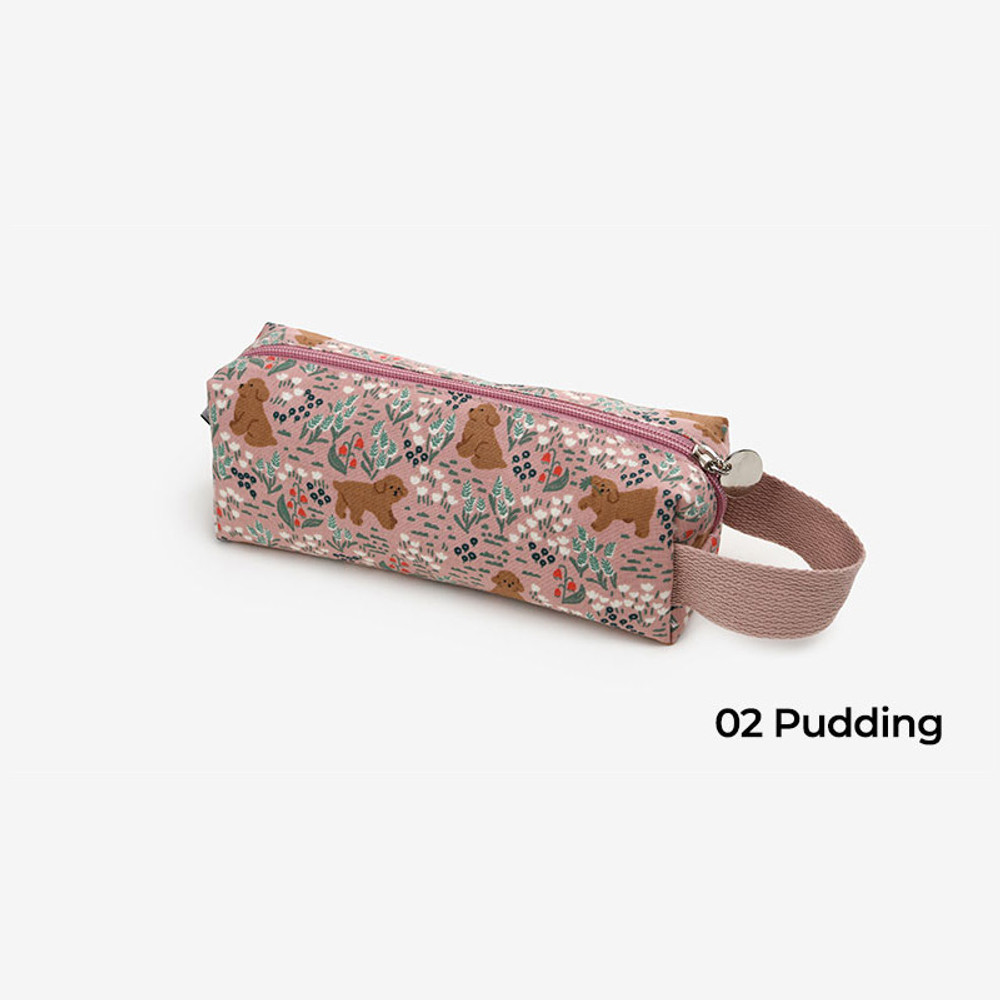 Ardium Flower pattern simple zipper pencil case - fallindesign