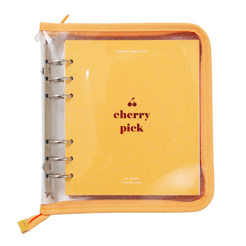 Cherry Pick Wide A6 Zipper 6-ring Dateless Weekly Diary Ver4