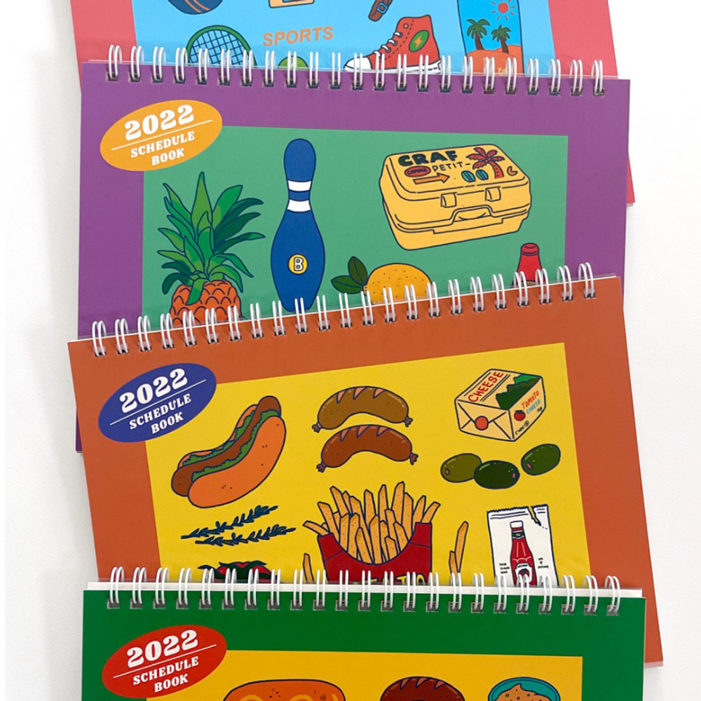 Design Comma-B 2022 Handy A5 Wirebound Dated Monthly Planner