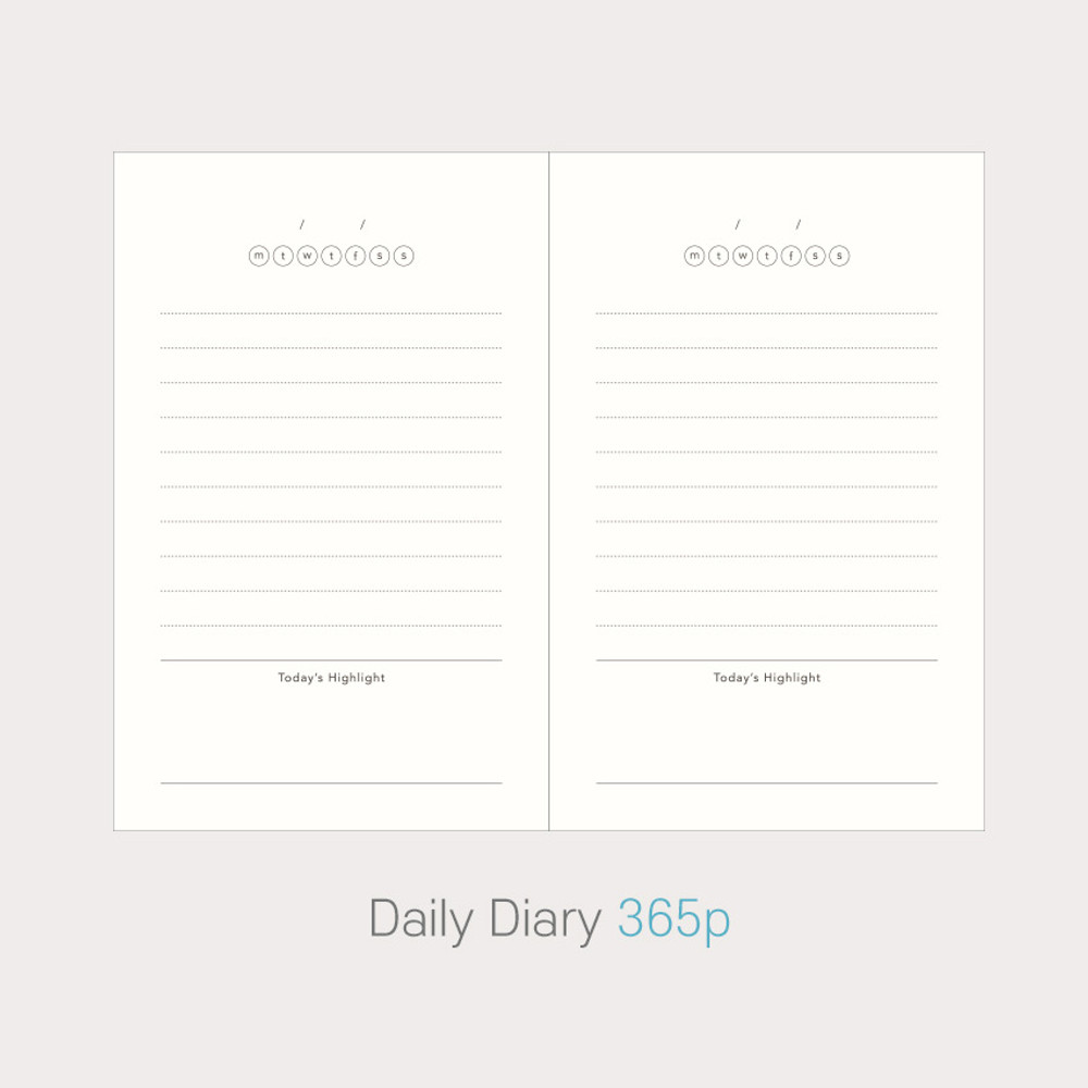 PAPERIAN Today's Highlight Large Dateless Daily Journal