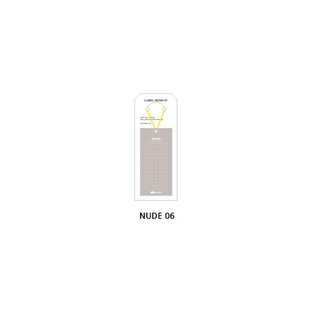 06 - Play Obje Nude Label Sticky Notepad with Ball Chain