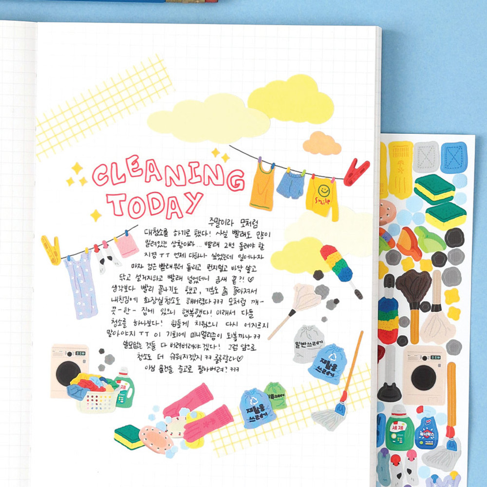 Usage example - Wanna This Omil Jomil Paper Sticker Pack 10-17