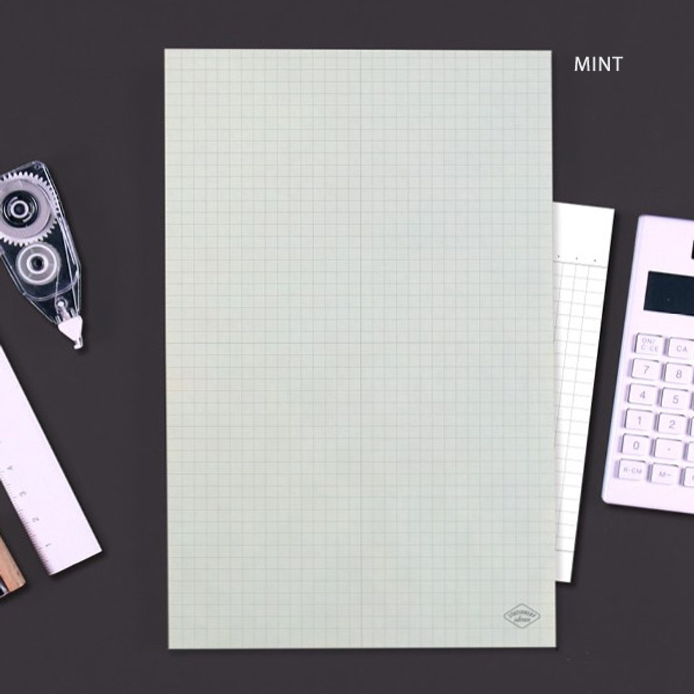 Mint - Second Mansion Basic A5 Grid Memo Writing Notepad