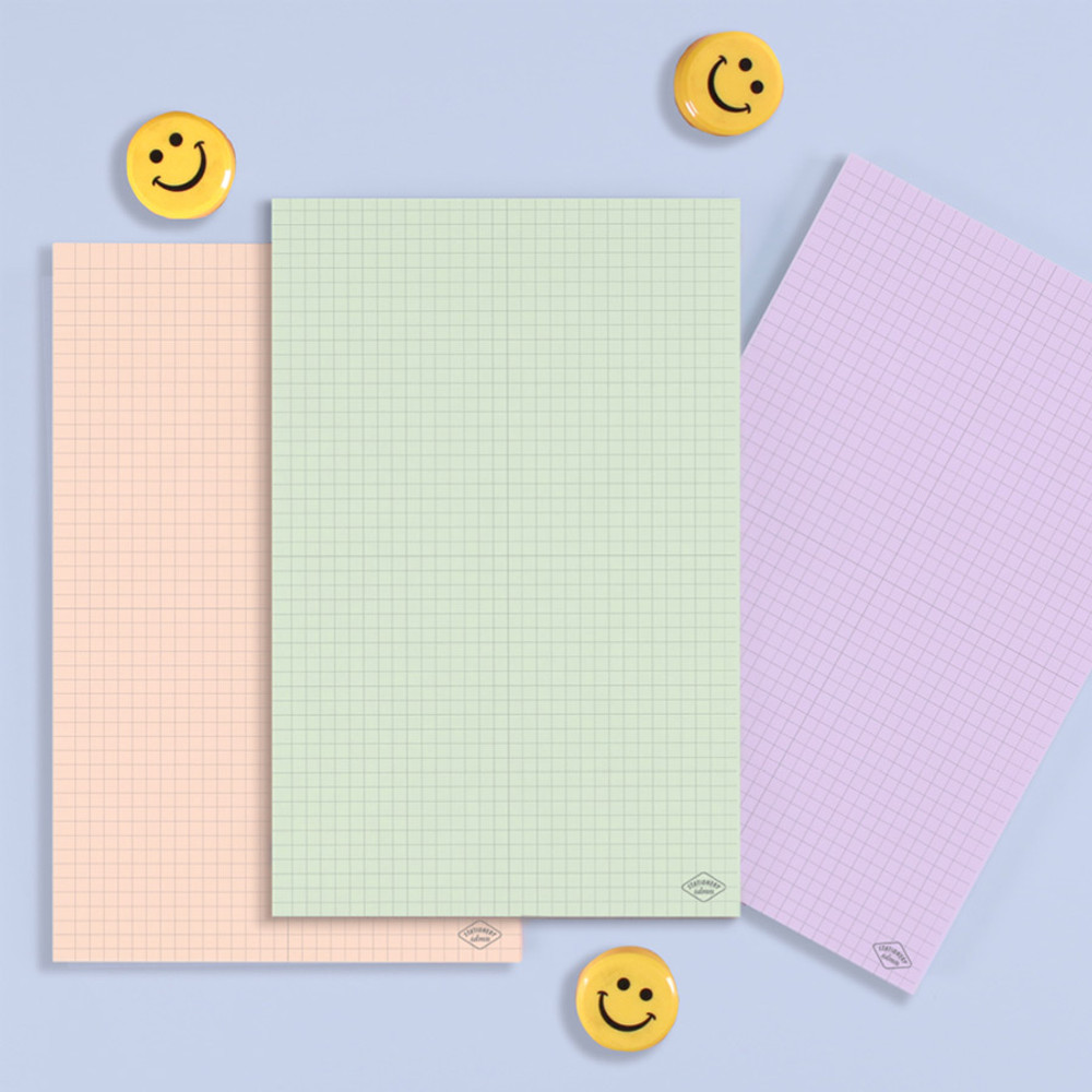 Second Mansion Basic A5 Grid Memo Writing Notepad