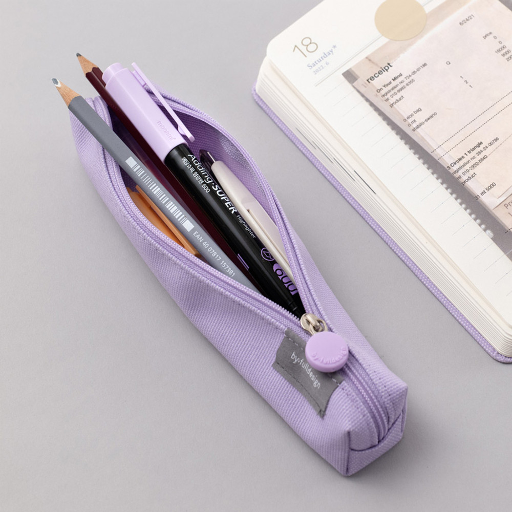 Byfulldesign Small Slim Single Pencil Case