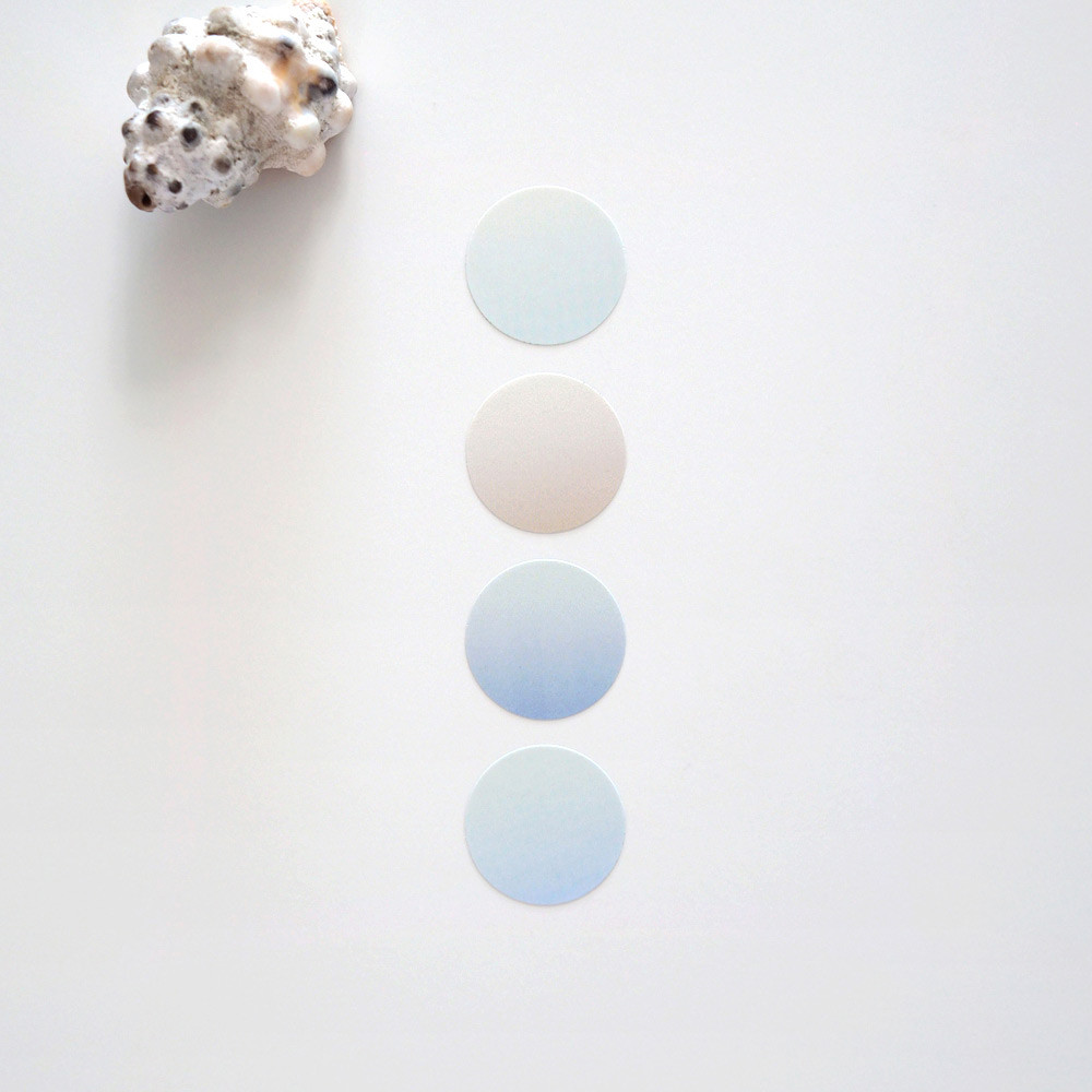 Detail of Summer Mood Color Palette Removable Paper Stickers