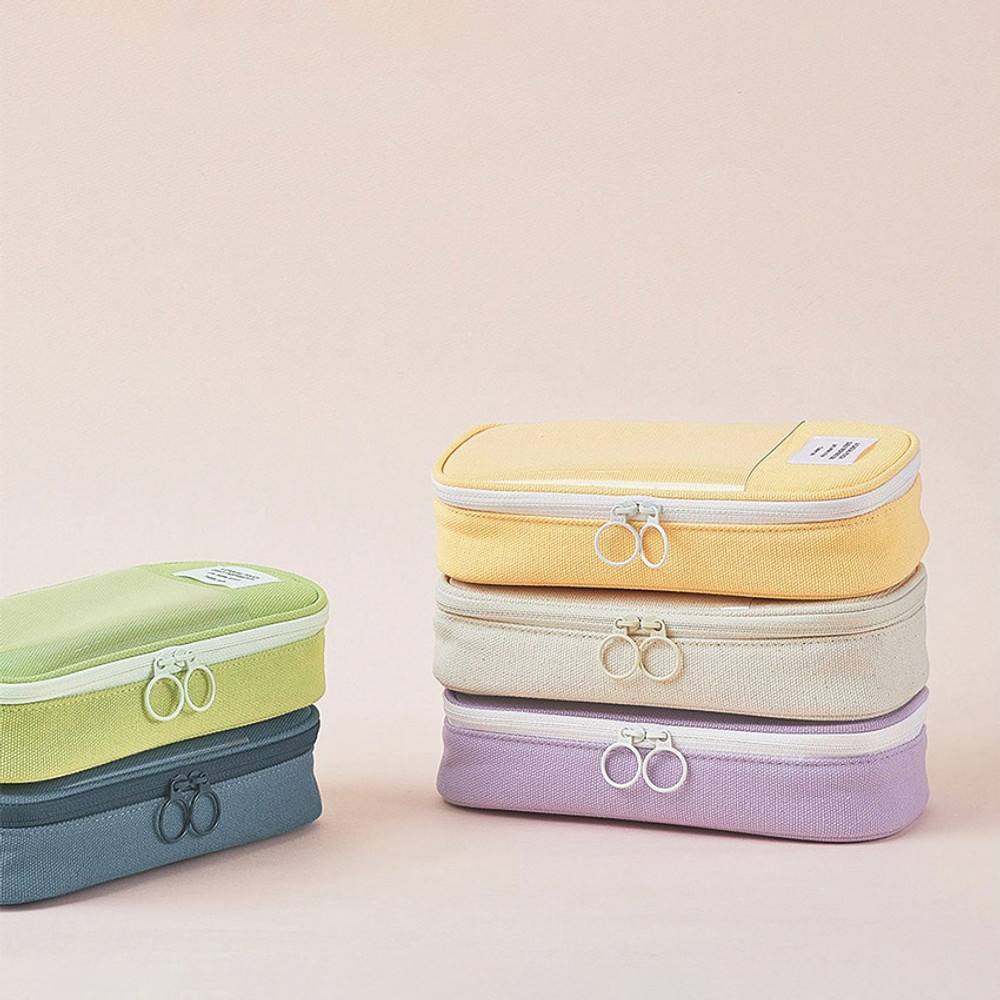 Table Talk Archive Double Zippers Pencil Case