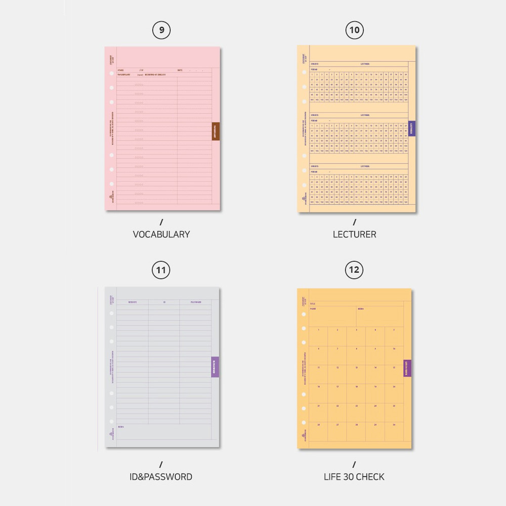 PRINTED Grocery List Note Paper Refills for Your Planner or 