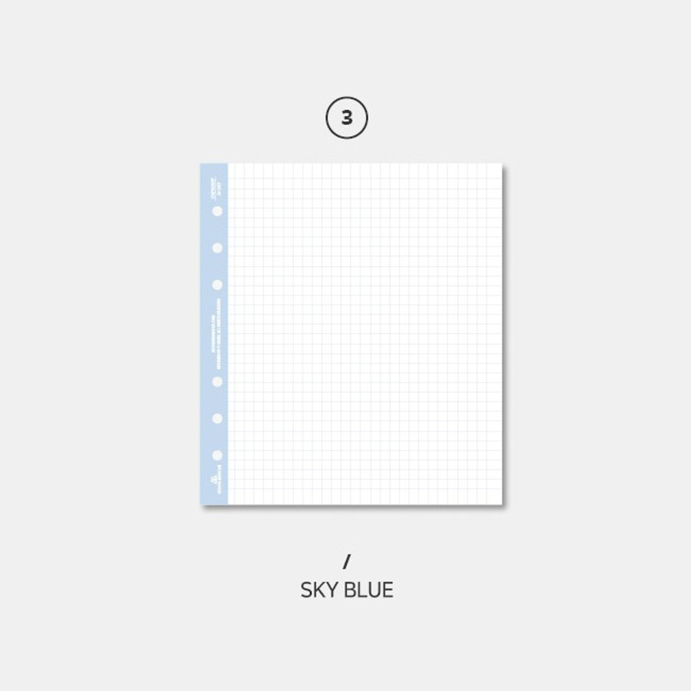 Second Mansion Grid 6-ring Wide A6 notebook Paper Refills