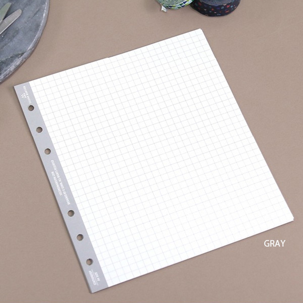 Second Mansion Grid 6-ring Wide A6 notebook Paper Refills