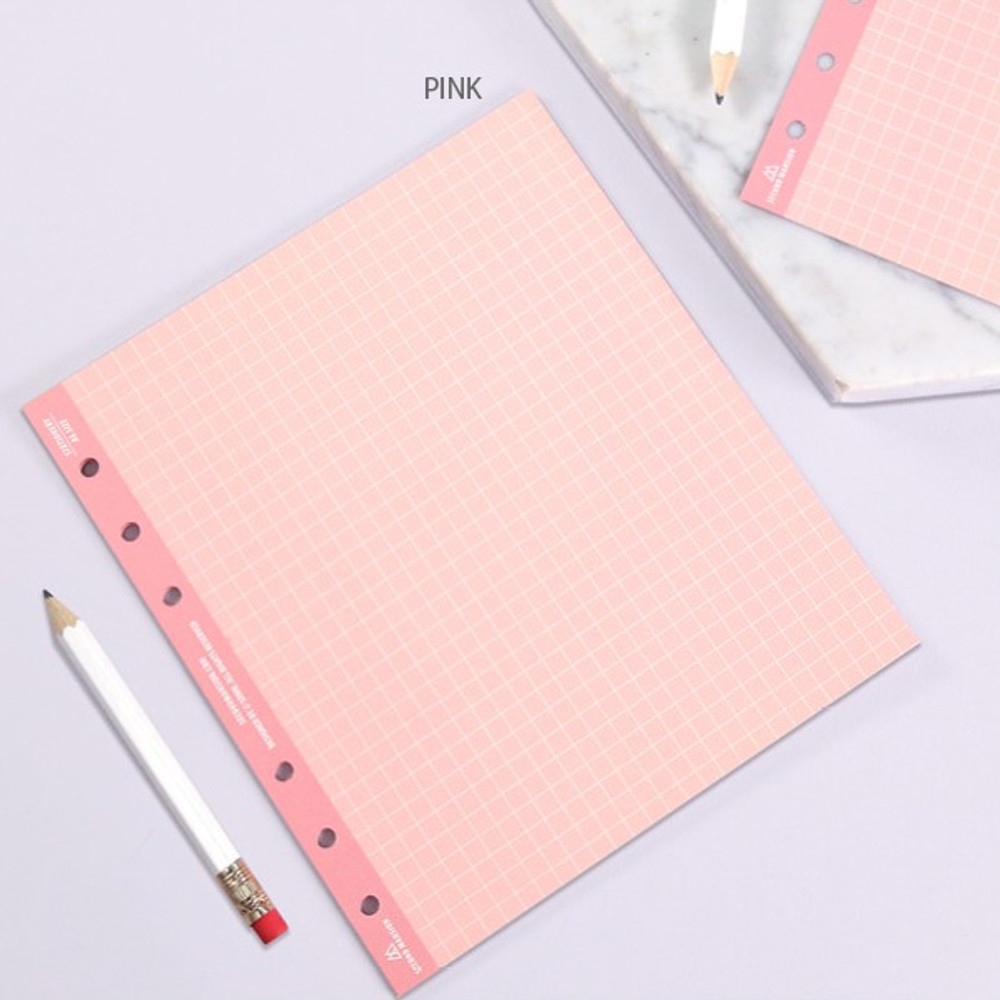 Second Mansion Grid 6-ring Wide A6 notebook Paper Refills