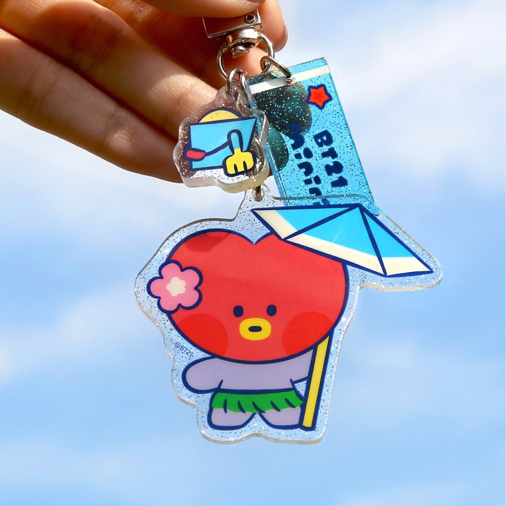 BT21 Summer Sky Acrylic Keyring Key Holder