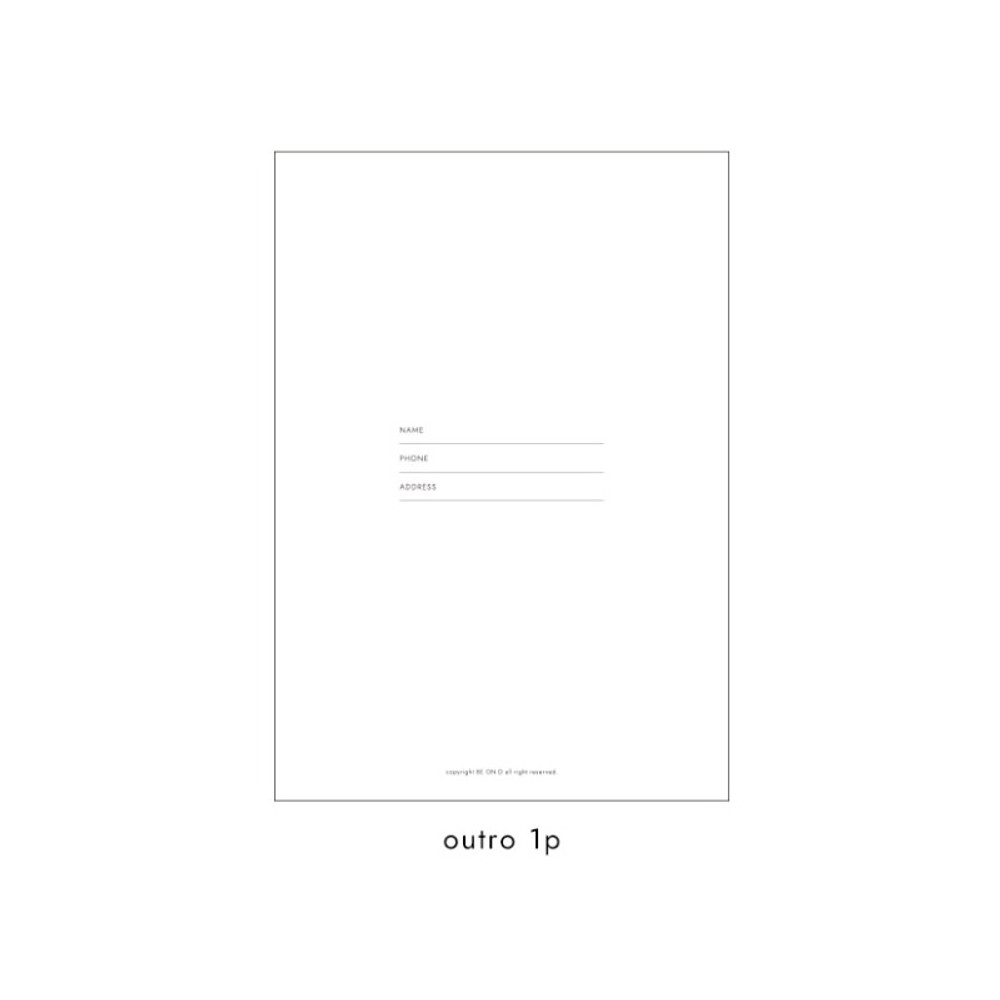 Outro - Wavydays Large Grid Lined Notebook