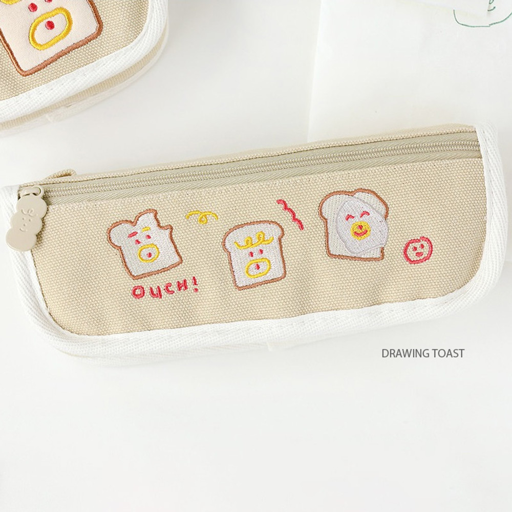 1x Brunch Brother Toast Pencil case Pen Bag Stationery Organizer
