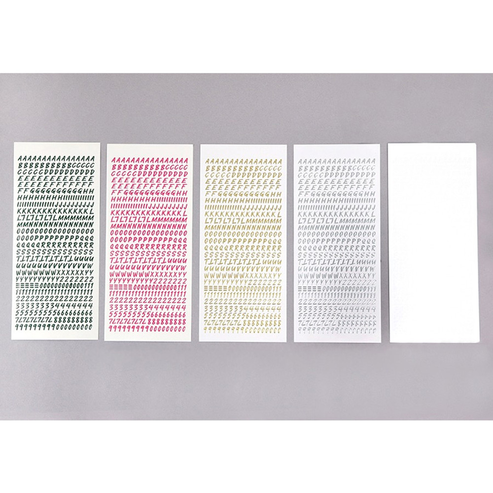 Calligraphy Alphabet Number Sticker Pack