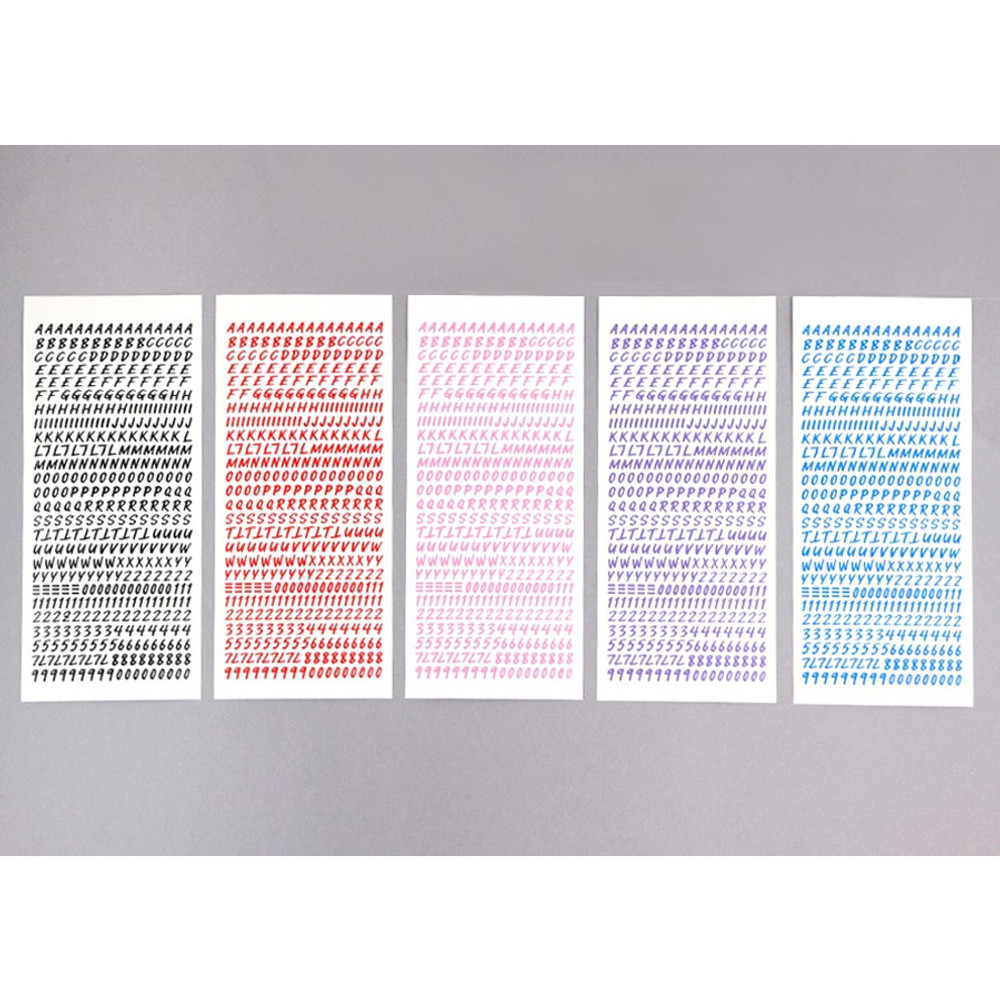 Calligraphy Alphabet Number Sticker Pack