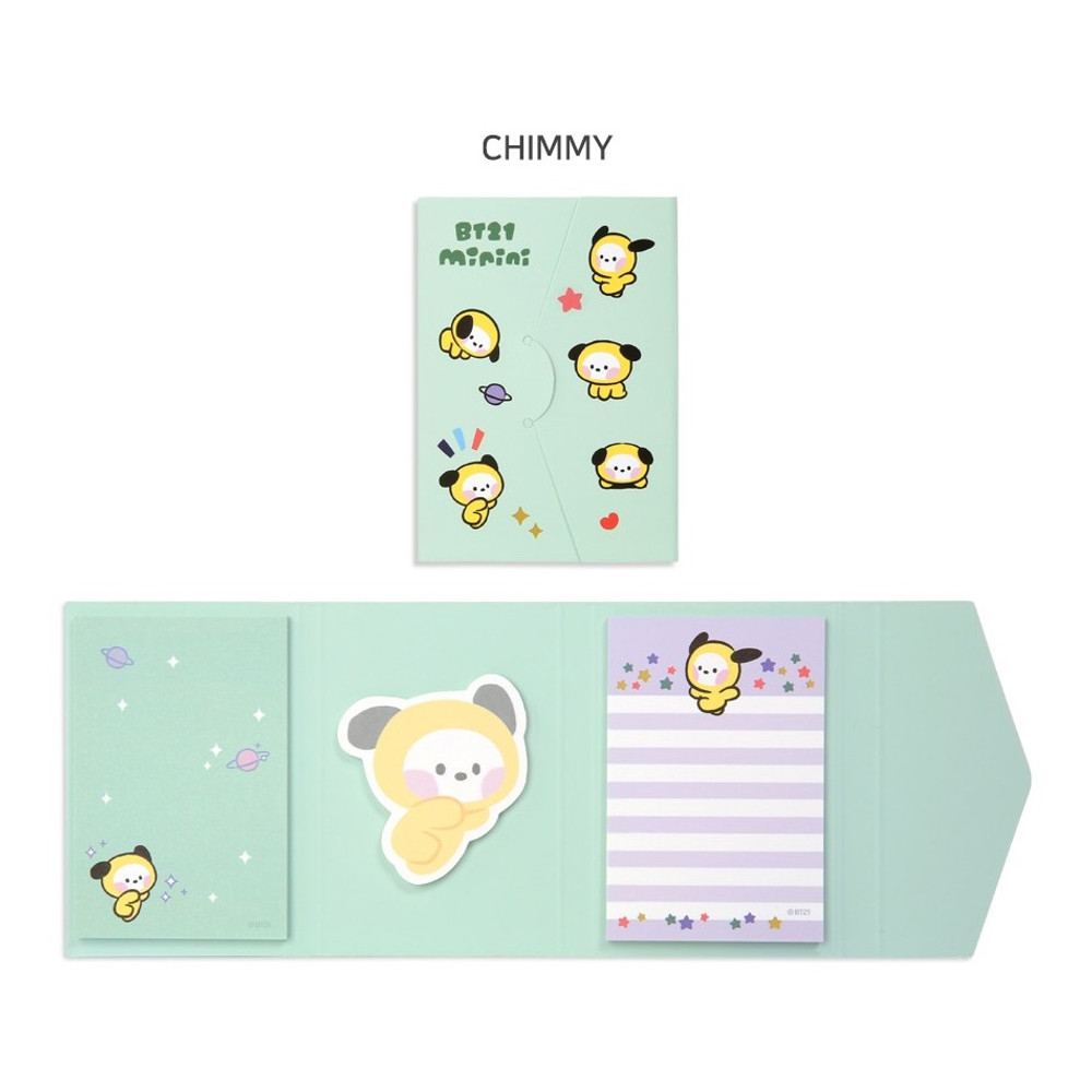 BT21 Minini Sticky Bookmark Notepads Set - Fallindesign.com