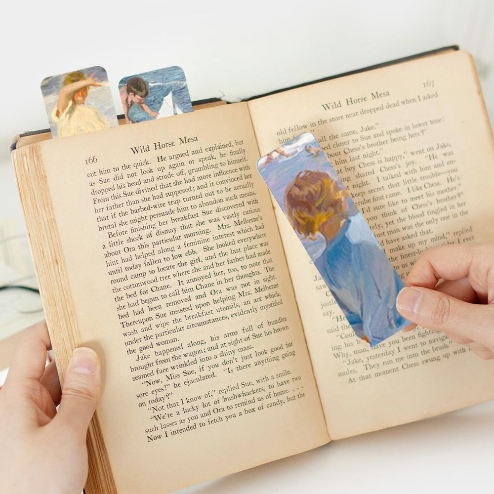 Usage example of Nacoo Sorolla Art Bookmark Pack