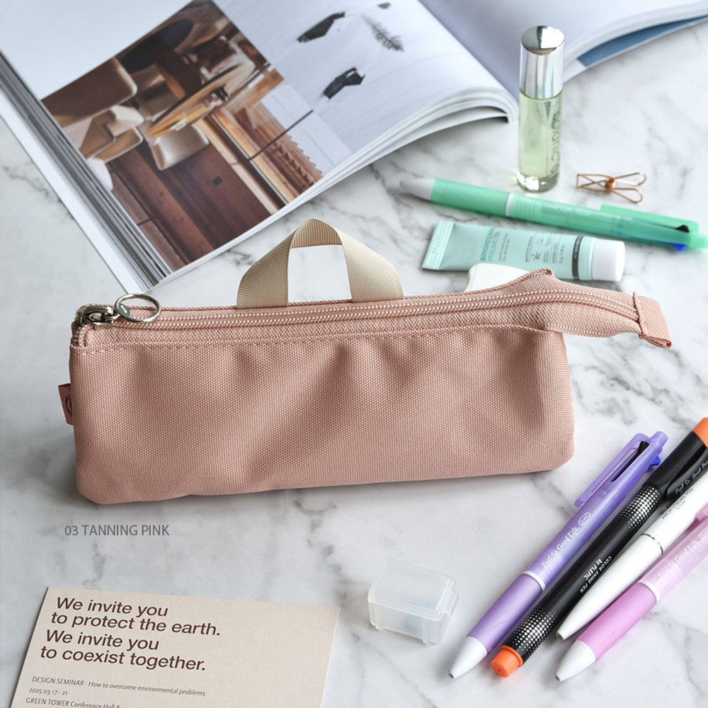 Mesh Pocket Travel Pouch Color Zipper Pencil Case Cosmetic 