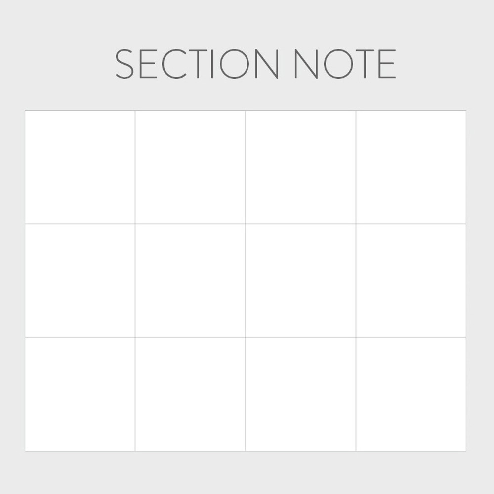 Section note - Indigo 2023 Prism A5 Dated Monthly Diary Planner