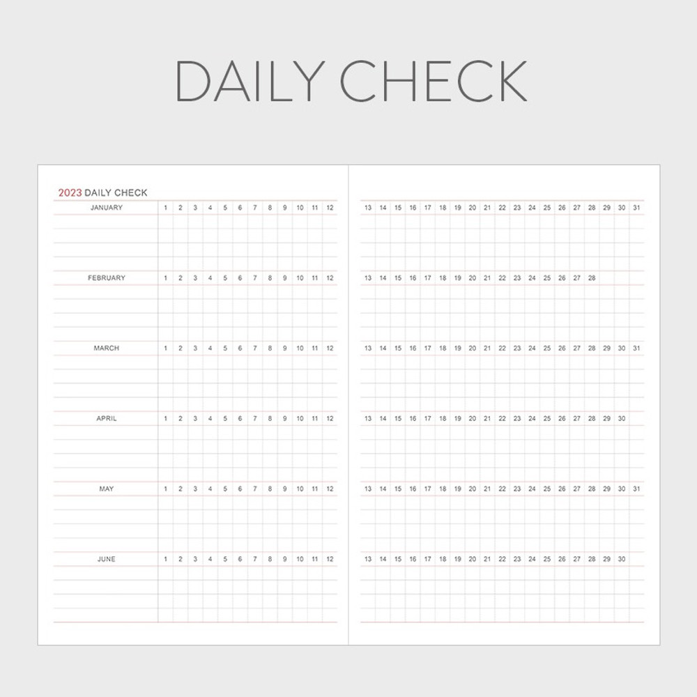 Daily check - Indigo 2023 Prism A5 Dated Monthly Diary Planner