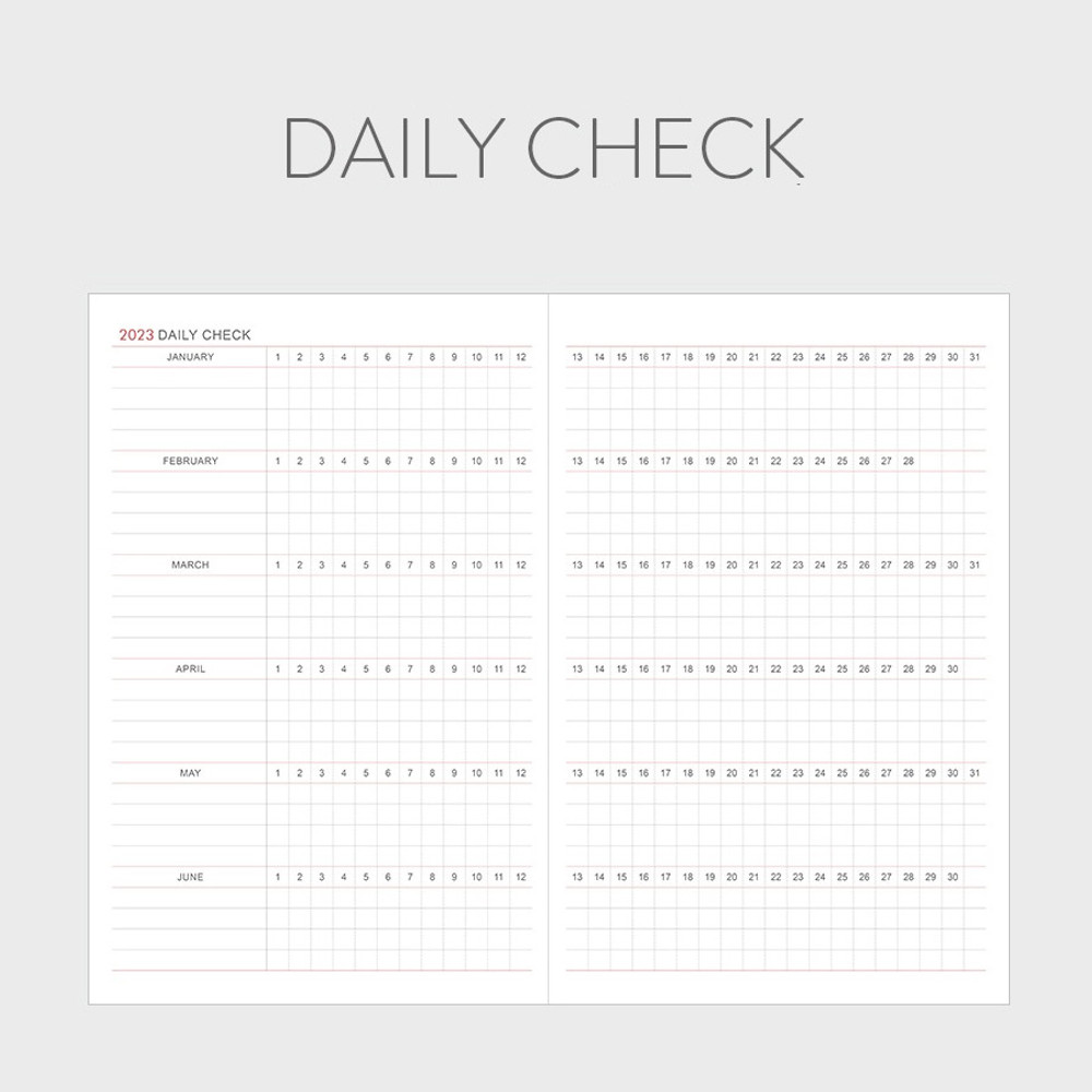 Daily check - Indigo 2023 Prism A5 Dated Weekly Diary Planner