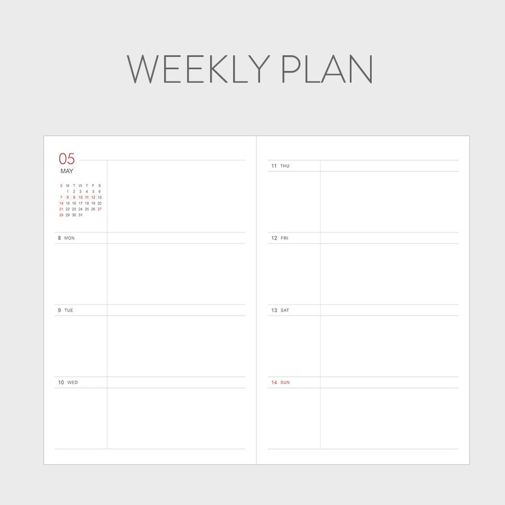 Weekly plan - Indigo 2023 Prism A5 Dated Weekly Diary Planner