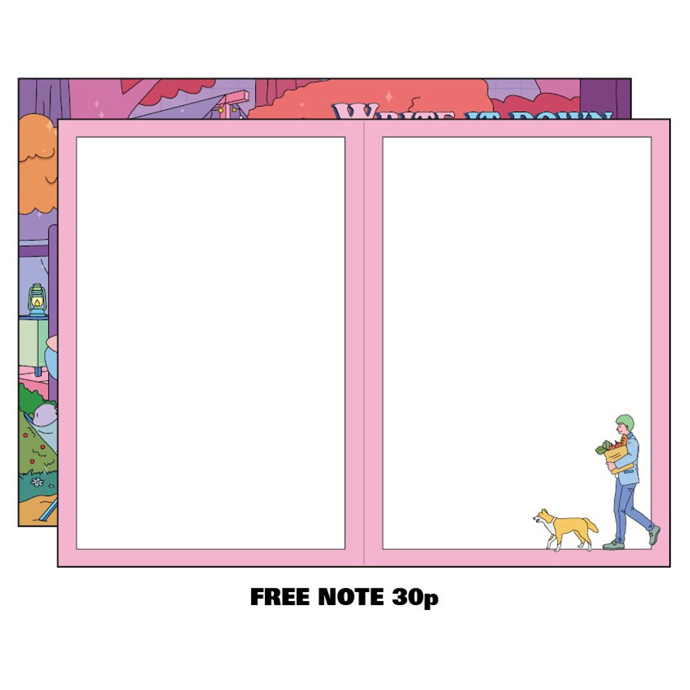 Blank notes - 2023 Colorpoint B6 Dated Monthly Diary
