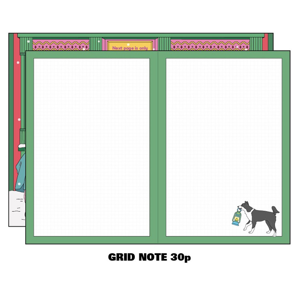 Grid notes - 2023 Colorpoint B6 Dated Monthly Diary