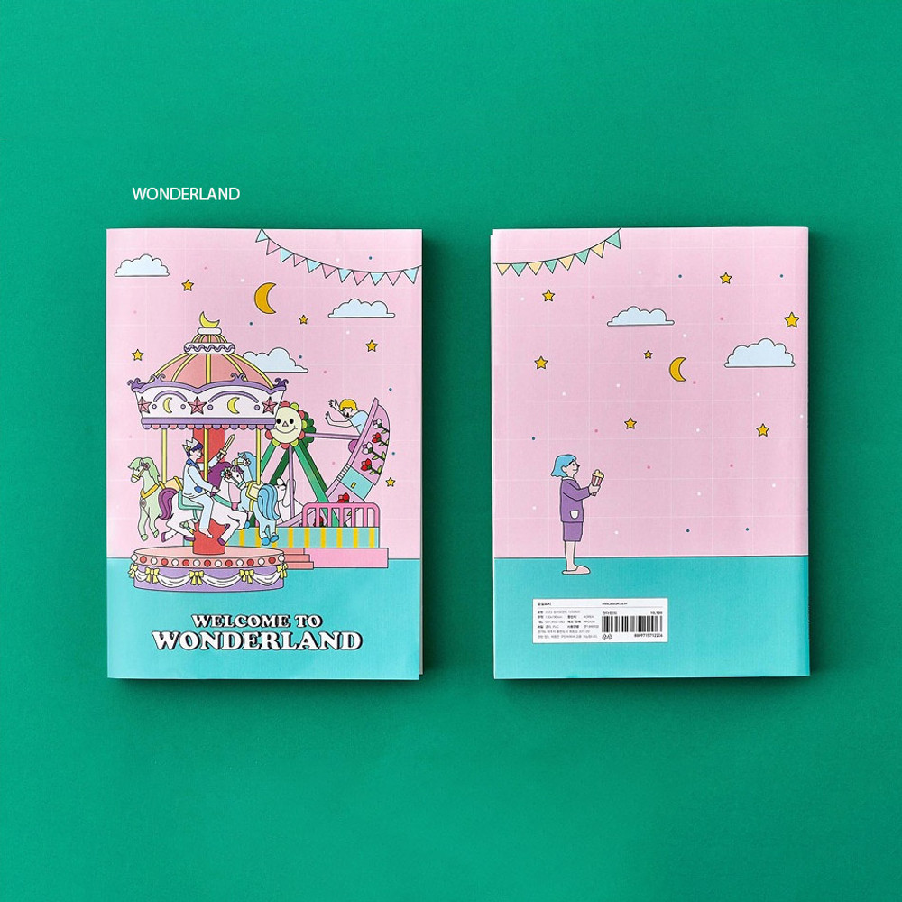 Wonderland - 2023 Colorpoint B6 Dated Monthly Diary