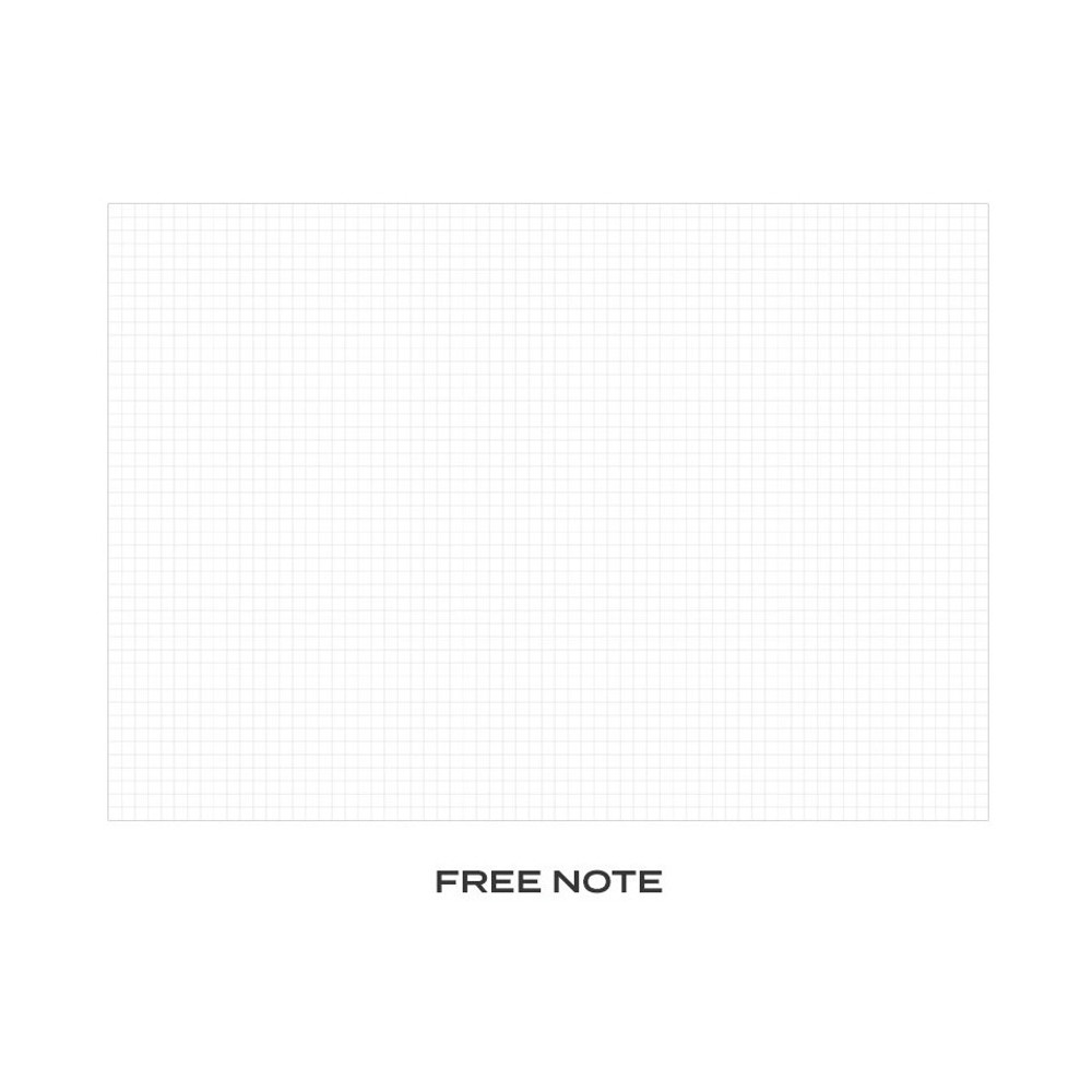 Grid notes - 2023 Simple A5 Medium Dated Weekly Planner