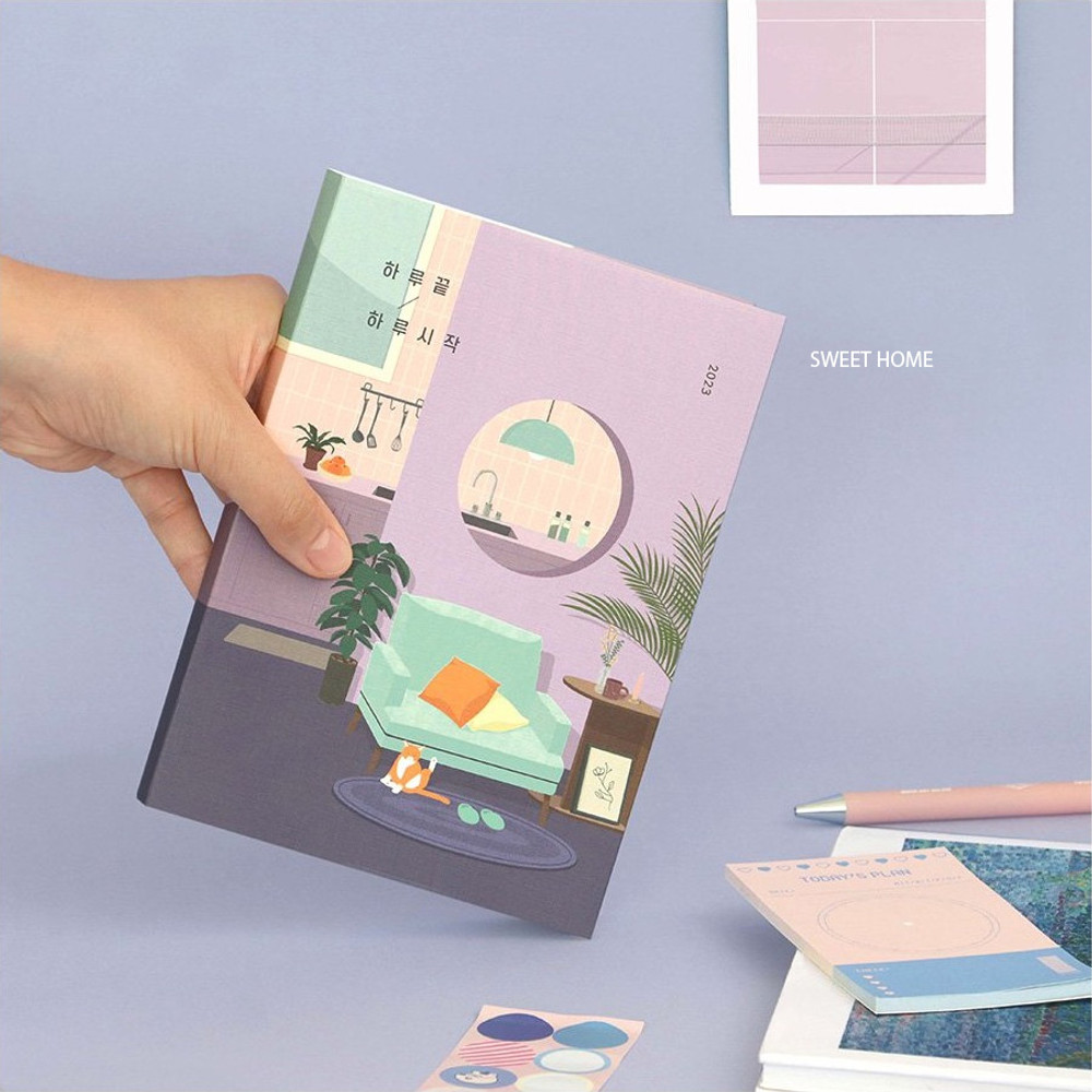 Sweet home - 2023 End-And Dated Weekly Planner Diary