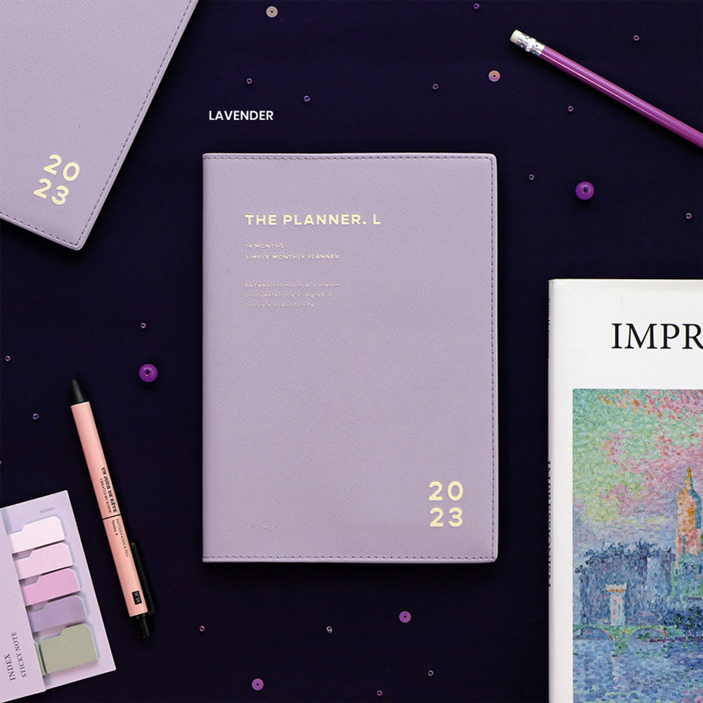 Lavender - 2023 Simple A5 Large Dated Monthly Planner