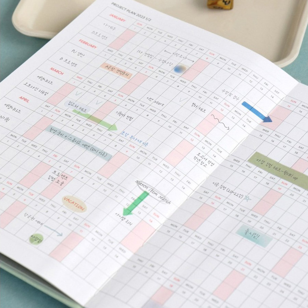Plan With Me April & Korean Stationery Haul — Evelyne Park