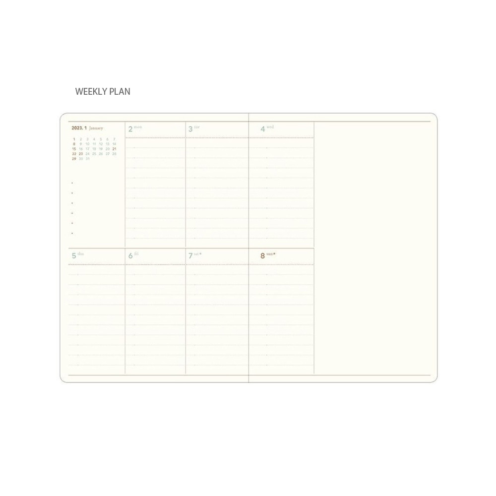 Weekly plan - 2023 Making Memory B6 Small Dated Weekly Planner