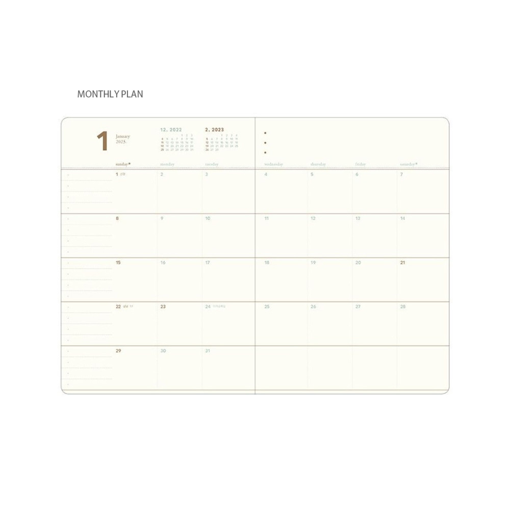 Monthly plan - 2023 Making Memory B6 Small Dated Weekly Planner