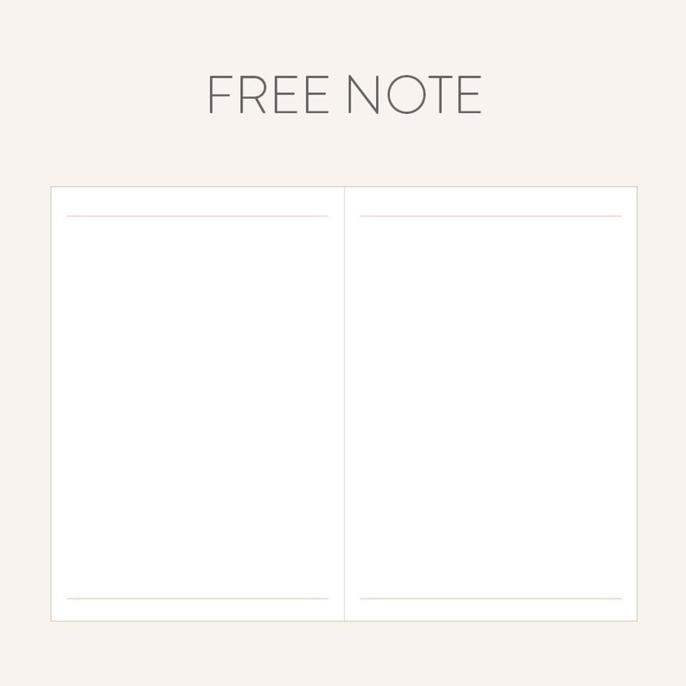 Free note - 2023 Prism Leather B6 Dated Weekly Diary Planner