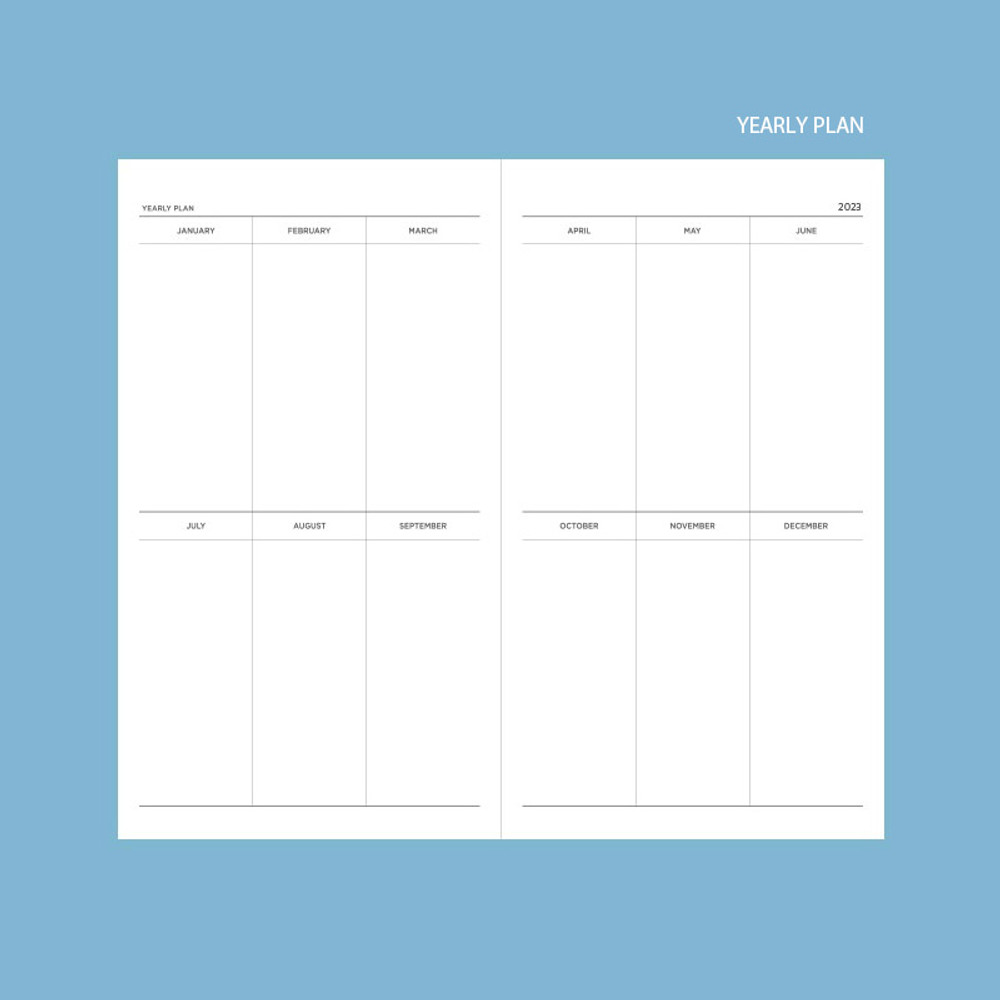 Yearly plan - 2023 Daily Log Small Dated Weekly Planner