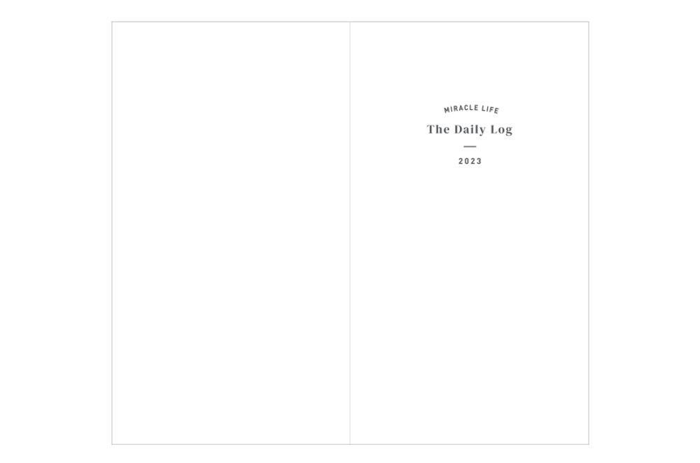 2023 Daily Log Small Dated Weekly Planner