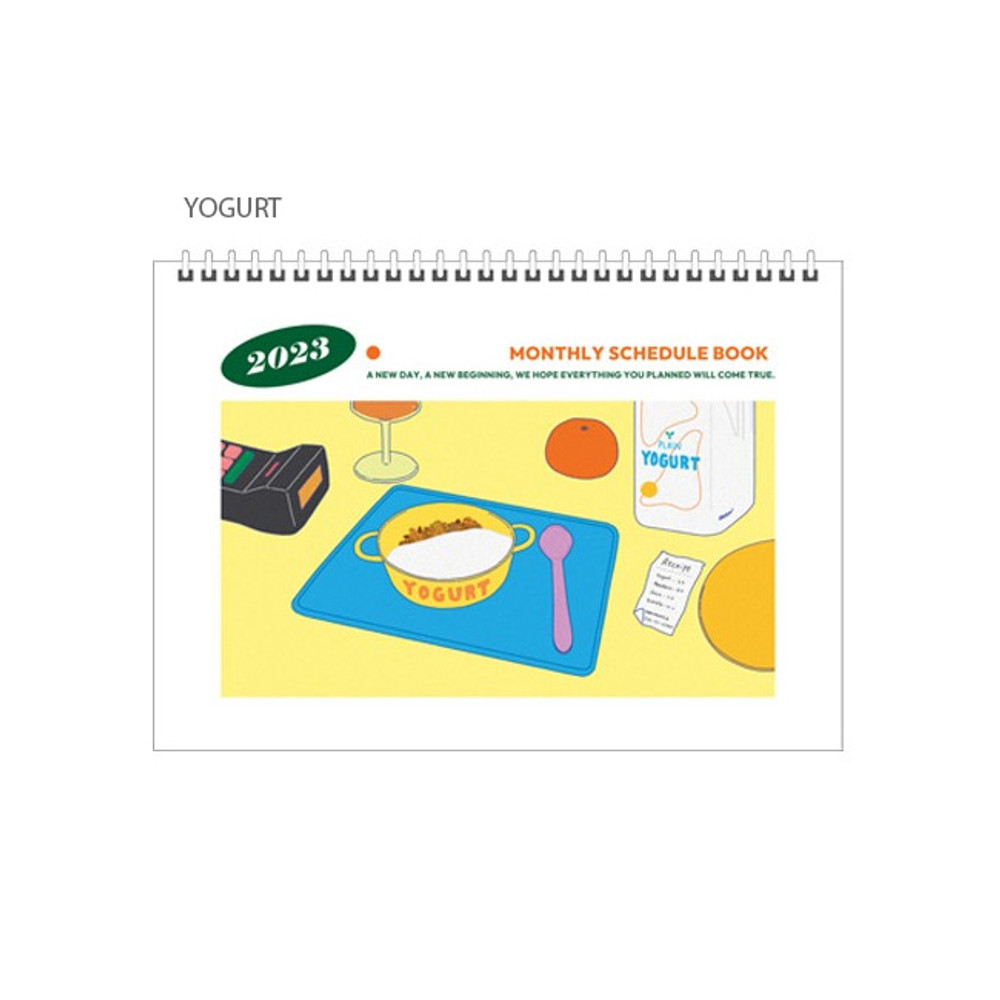 Yogurt - 2023 A4 Large Dated Monthly Planner Scheduler