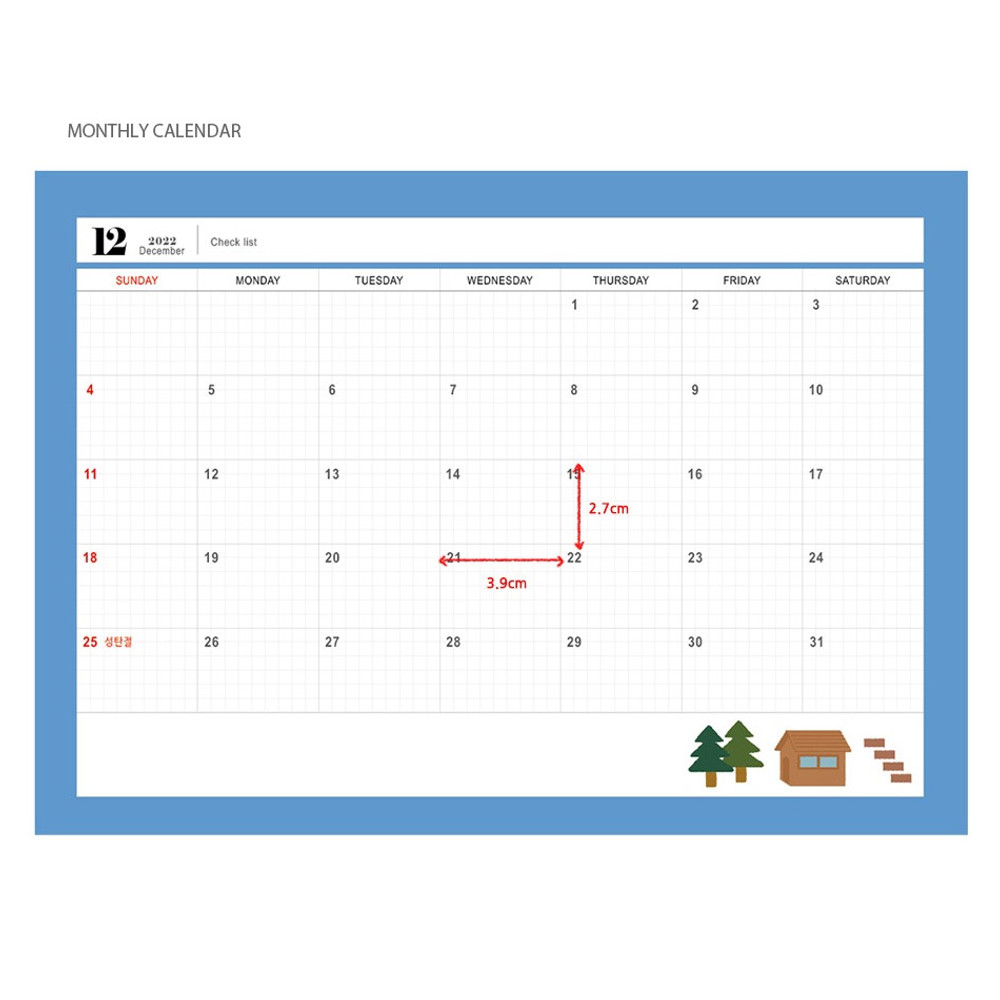 Monthly calendar - 2023 A4 Large Dated Monthly Planner Scheduler